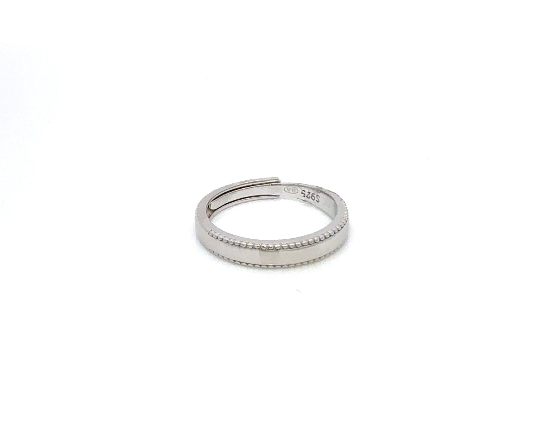 Adjustable Glossy Silver Love Band