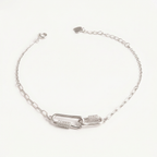 Interlocked Silver Braclet