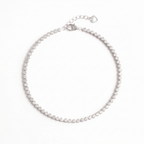 Silver Zircon Delicate Tennis Bracelet