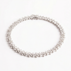 Silver Zircon Choki Tennis Bracelet