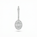 Silver choki heavy dangler earrings