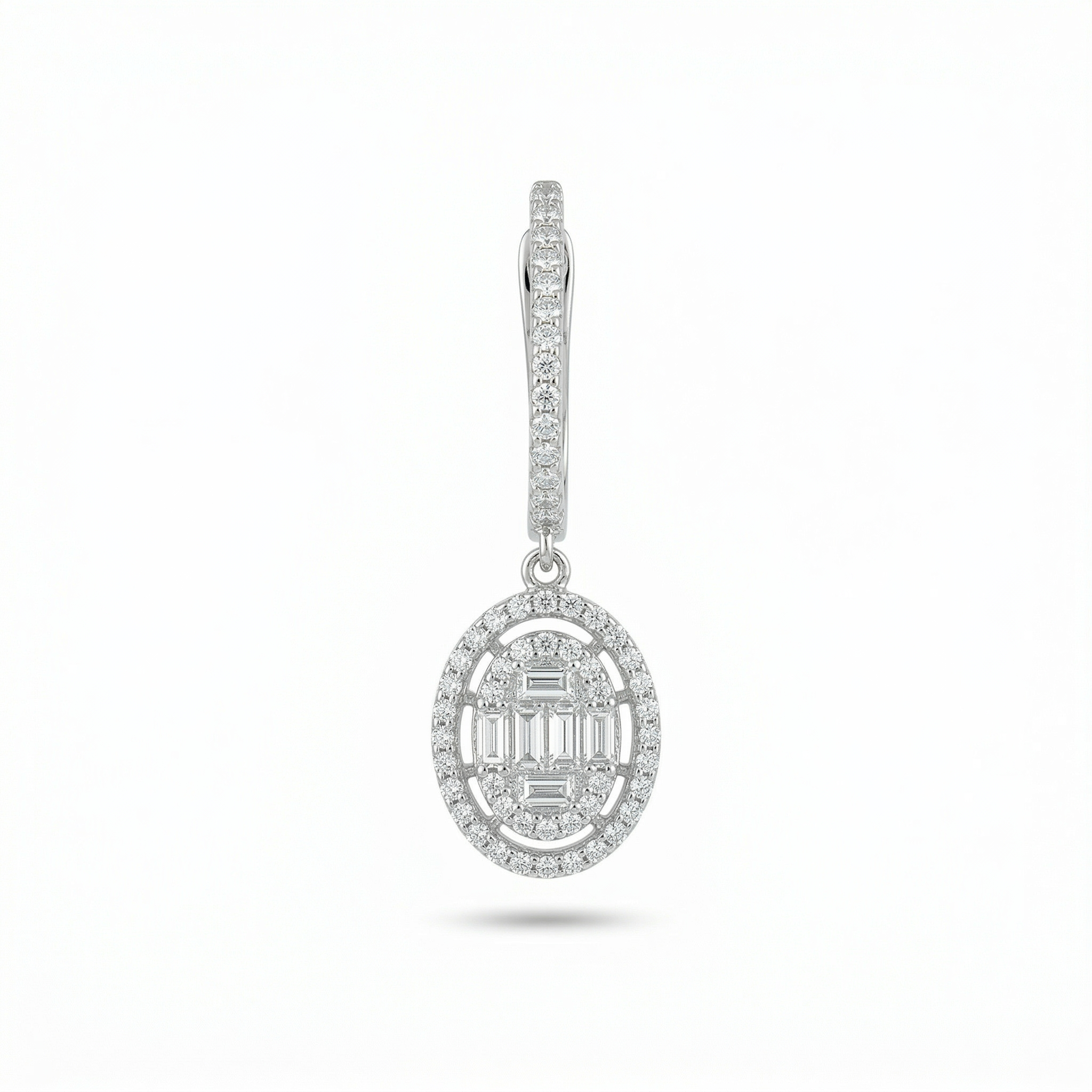 Silver choki heavy dangler earrings