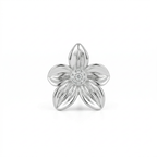Silver italian flower earrings