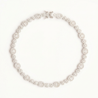 Silver Designer Tennis Bracelet