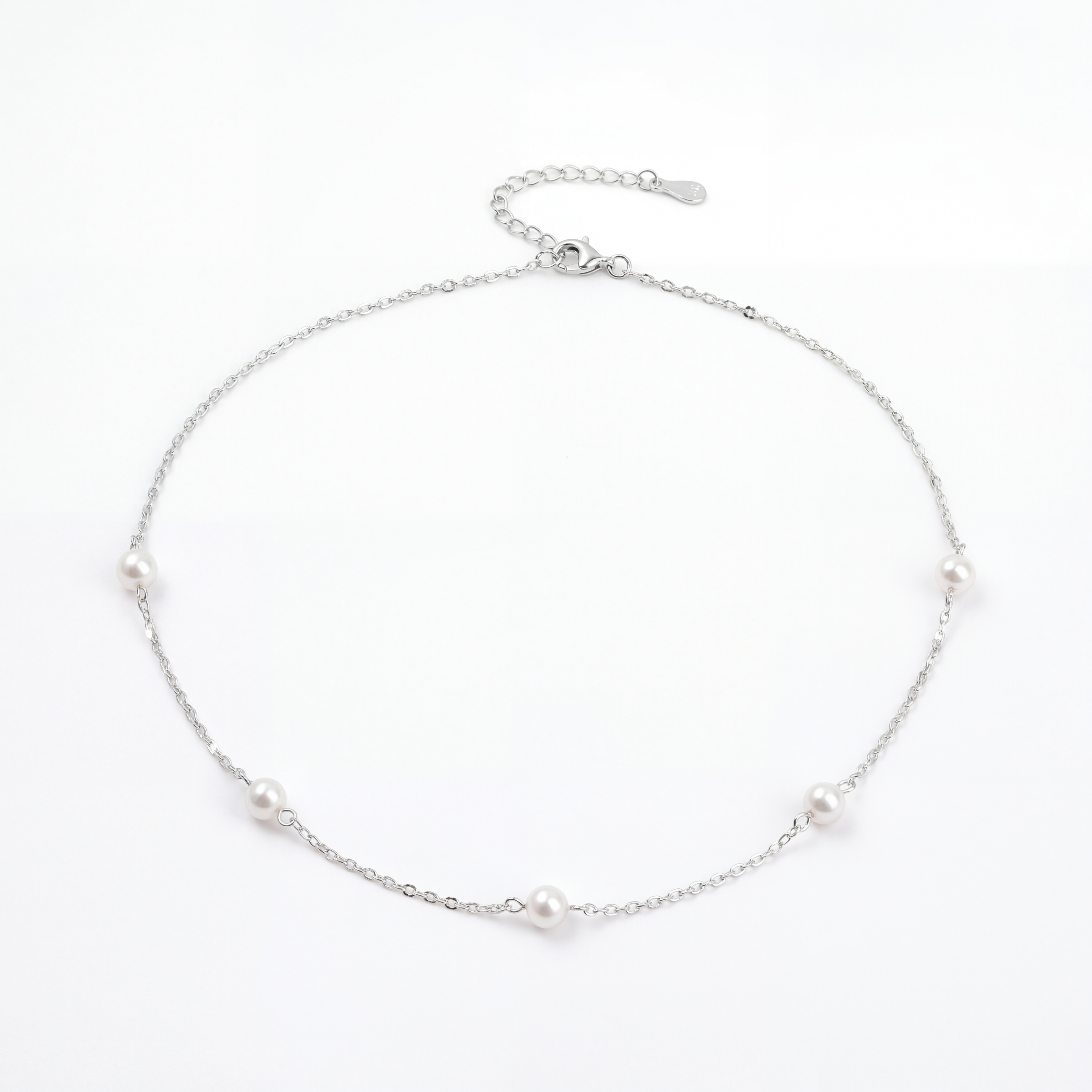 925 silver Quintessential Pearl Necklace