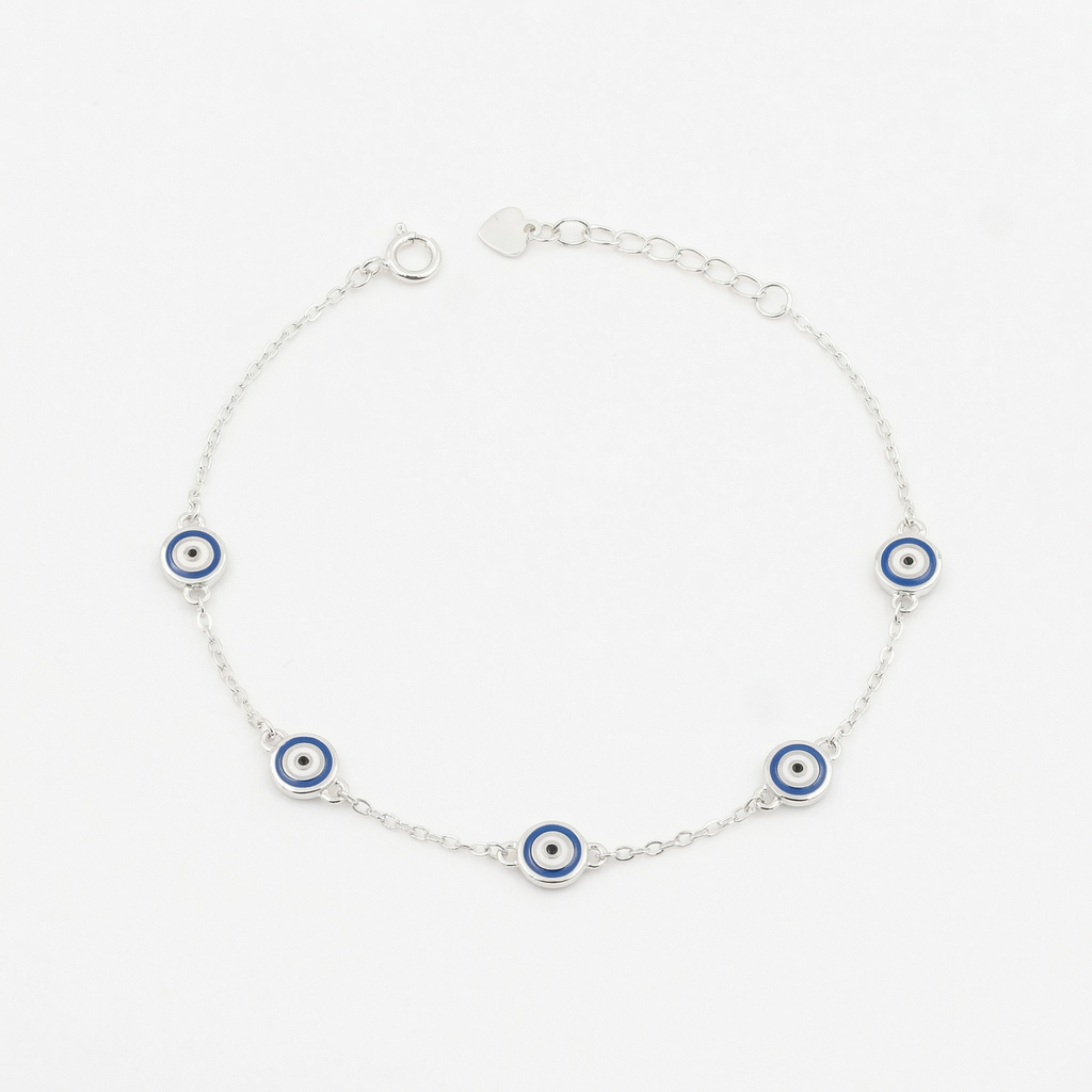 Silver EvilEye Bracelet