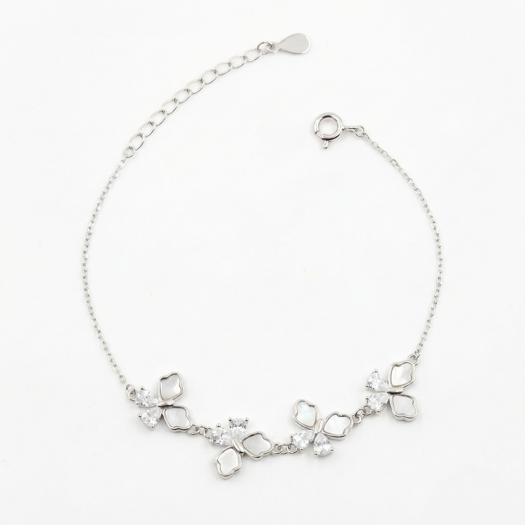 Silver Butterfly Bliss Bracelet