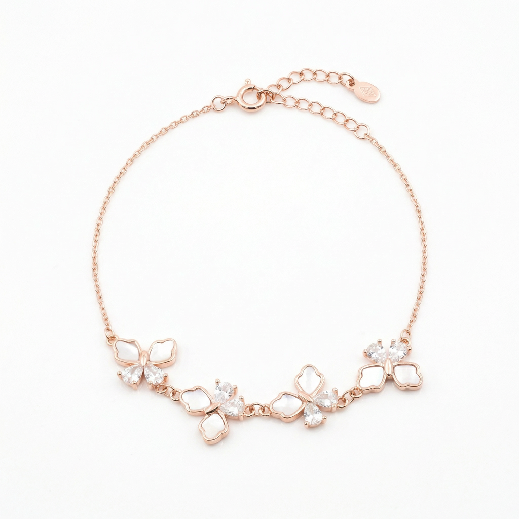 Rose Gold Butterfly Bliss Bracelet
