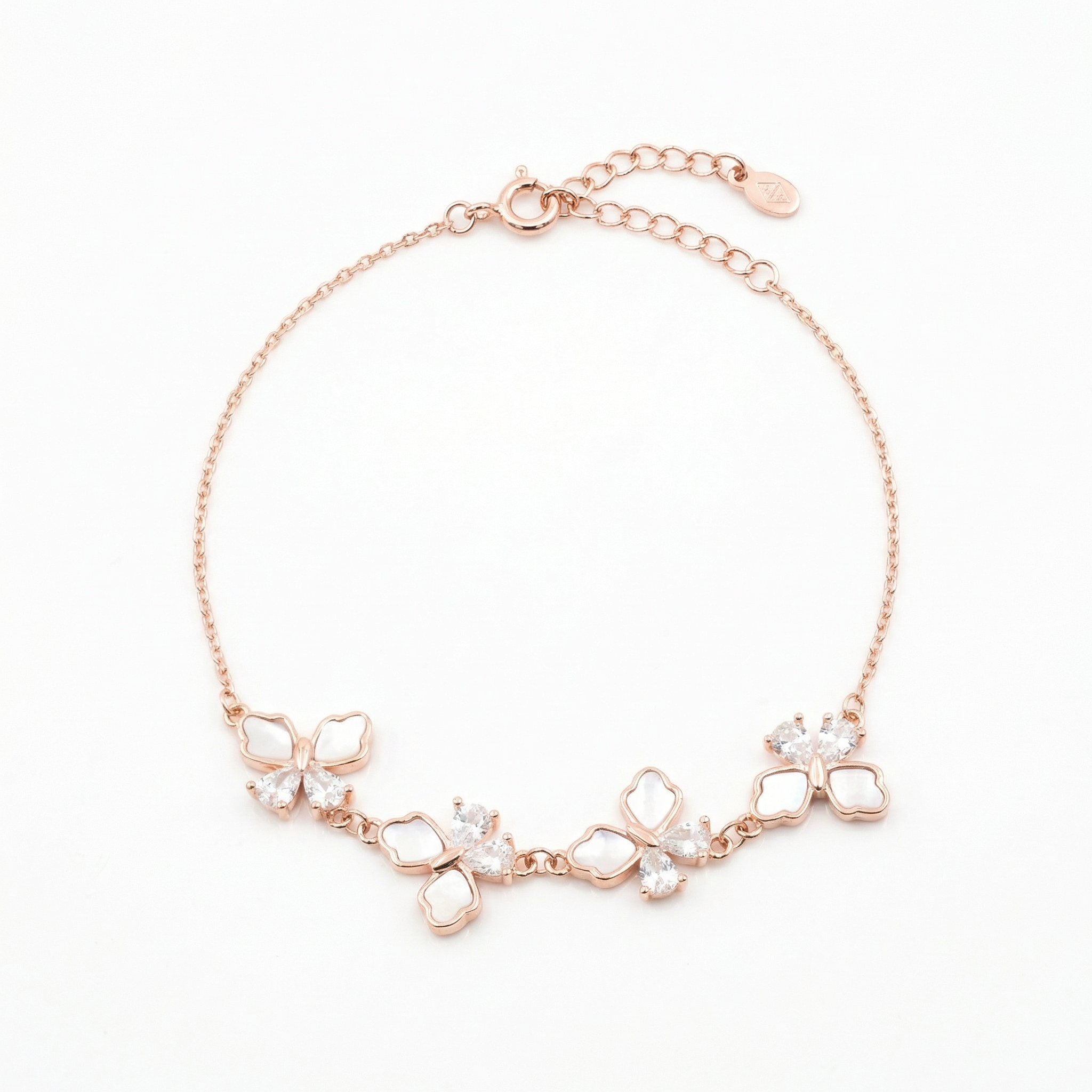 Rose Gold Butterfly Bliss Bracelet