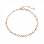 Rose Gold Petite round Tennis Bracelet
