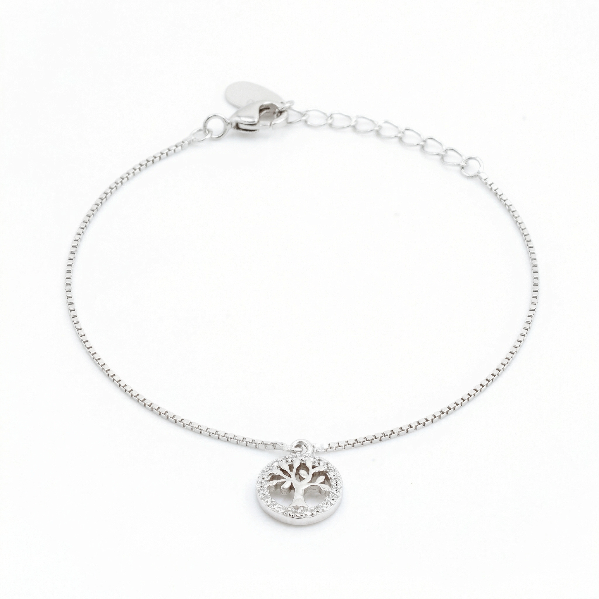 Silver Whispering Tree Bracelet