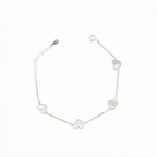 Silver Pure Heart Enamel Bracelet