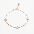 Rose Gold  Pearlescent Enamel Bracelet