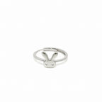 Adjustable Silver Bunny Ring