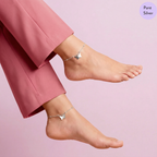 Silver Butterfly Anklet