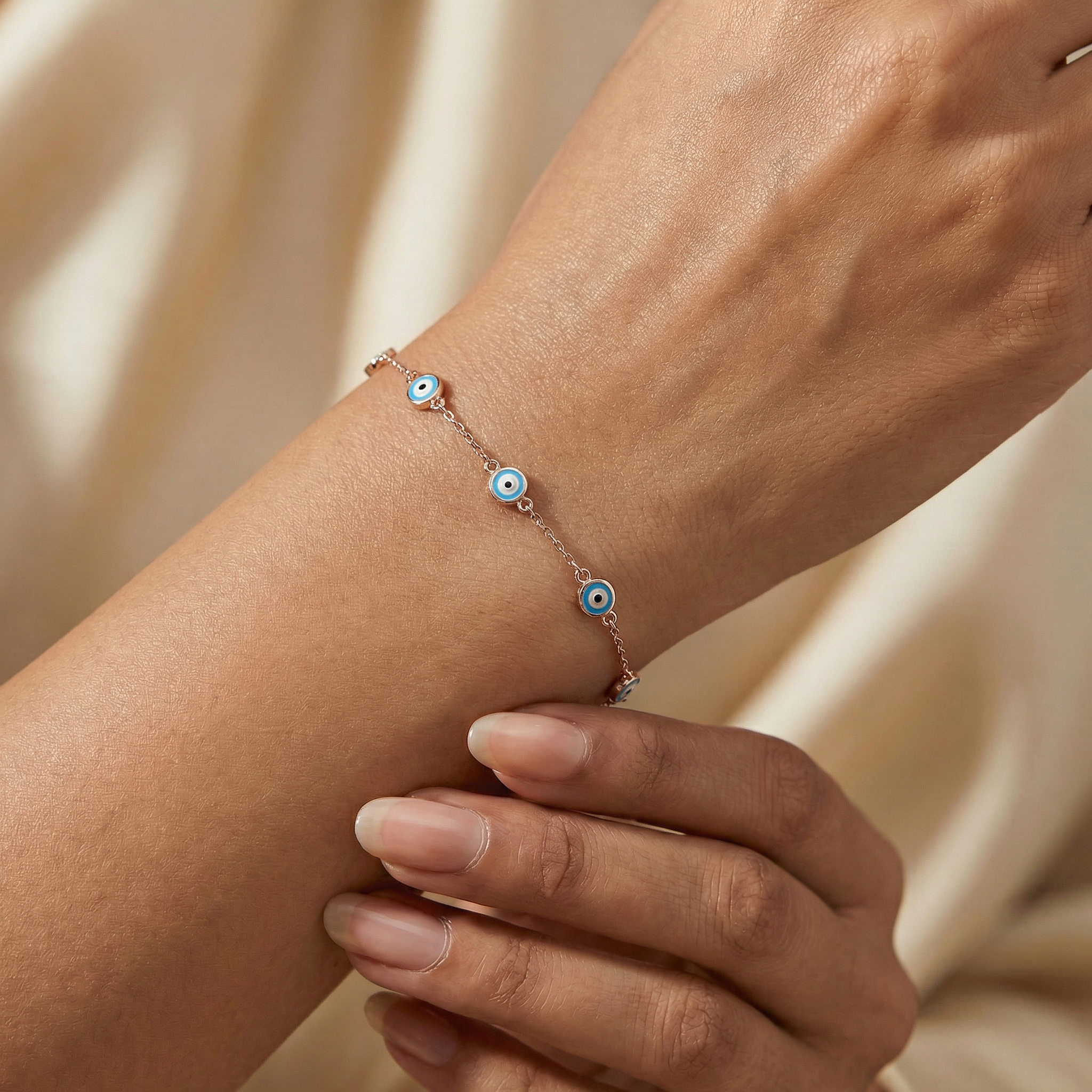 Rose Gold EvilEye Bracelet
