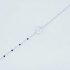 Silver Cushion Cut Hand Mangalsutra