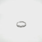 Designer Zig Zag Silver Adjustable Ring