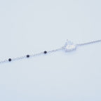 Silver Trilliant Cust Solitaire Hand Mangalsutra