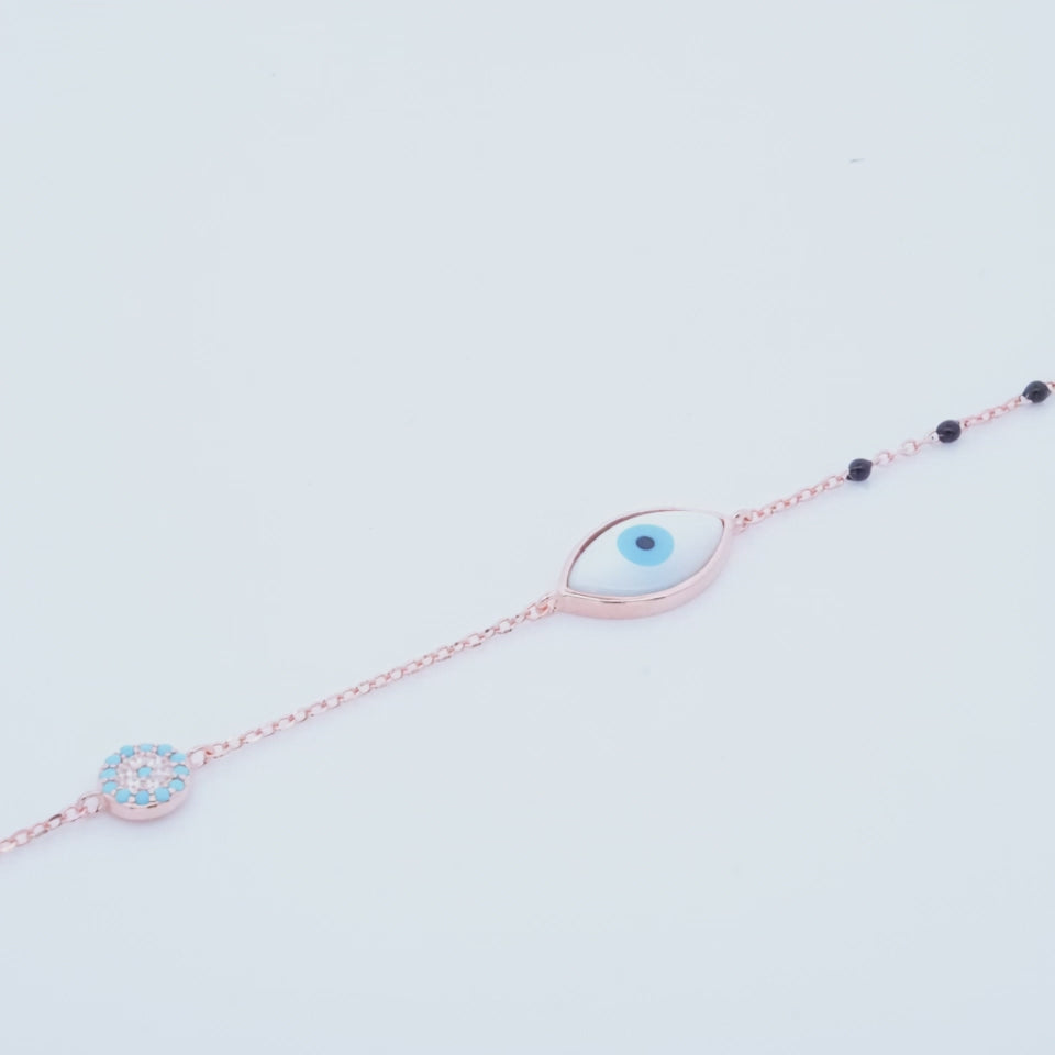 Rosegold Evileye Hand Mangalsutra