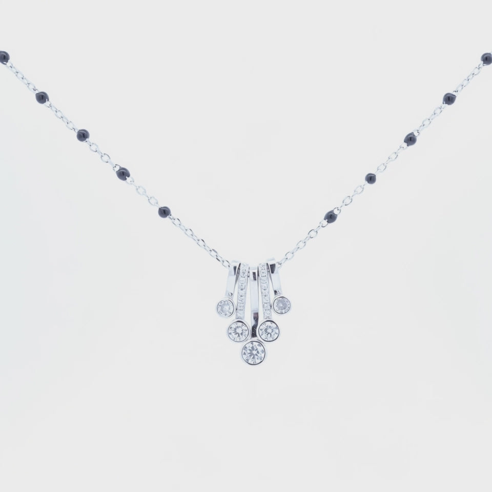 Silver Designer Solitaire Mangalsutra