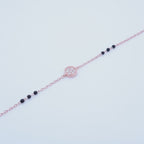 Rosegold Cz Fitted Hand Mangalsutra