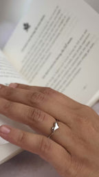 Adjustable Silver Heart Ring