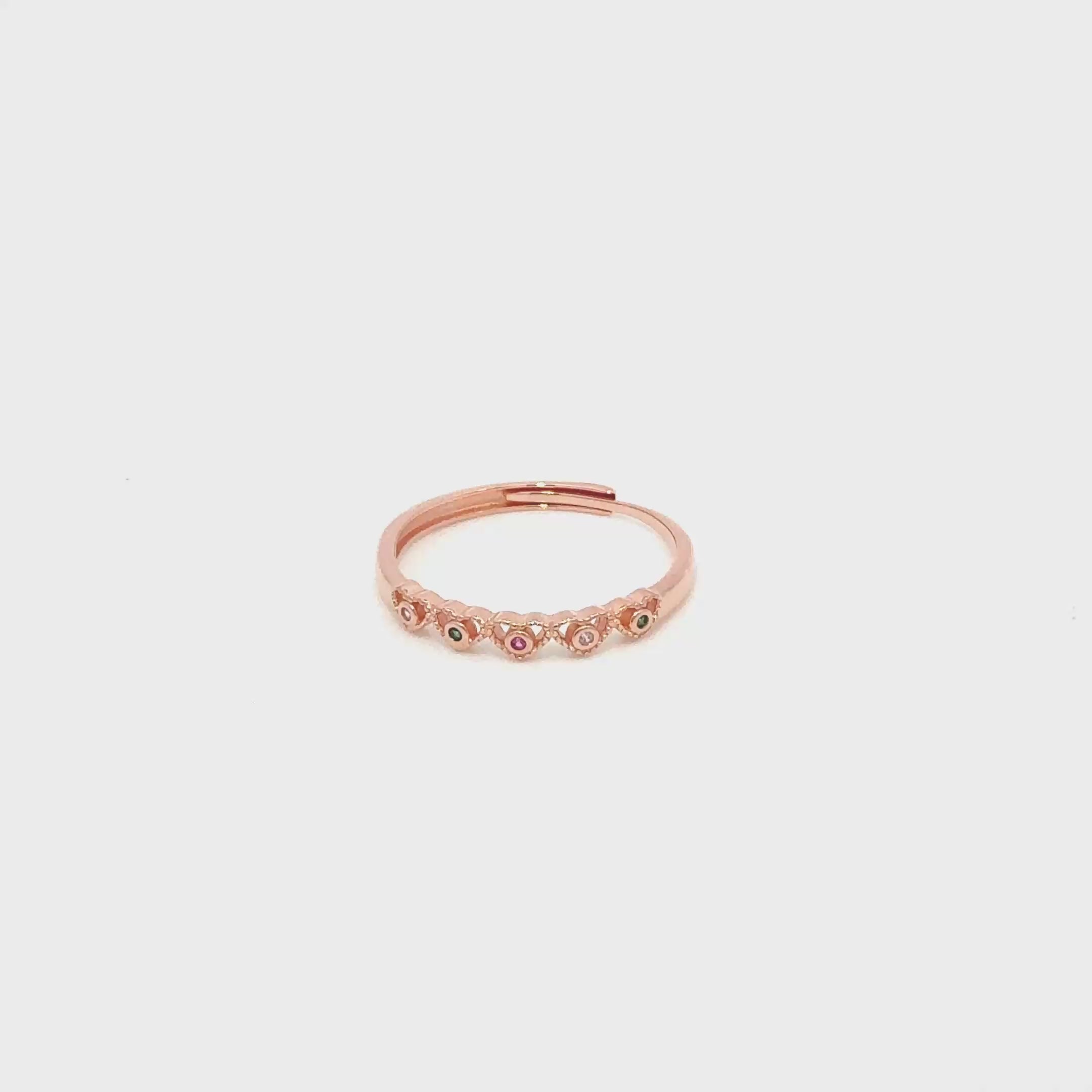 Adjustable Rose Gold Traditional Ring