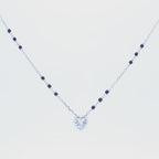 Silver Small Heart Solitaire Mangalsutra