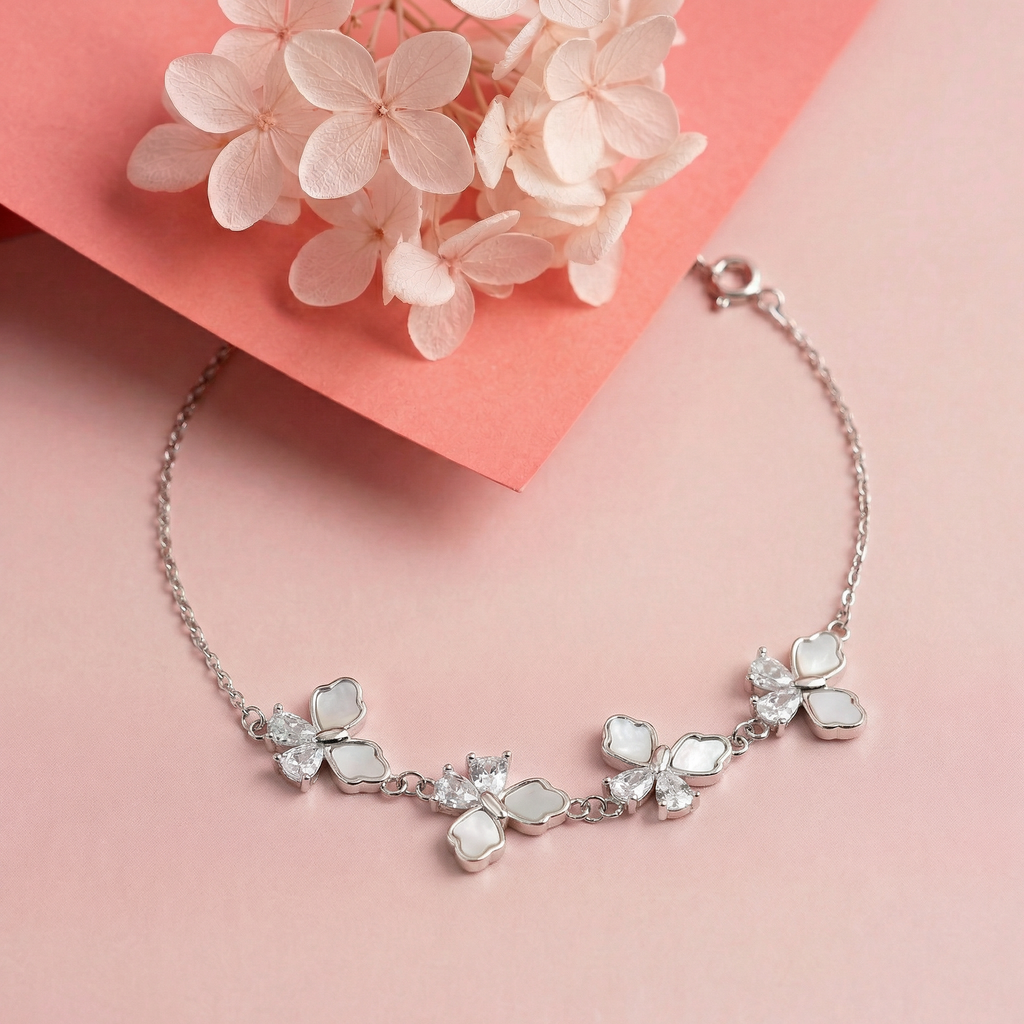 Silver Butterfly Bliss Bracelet