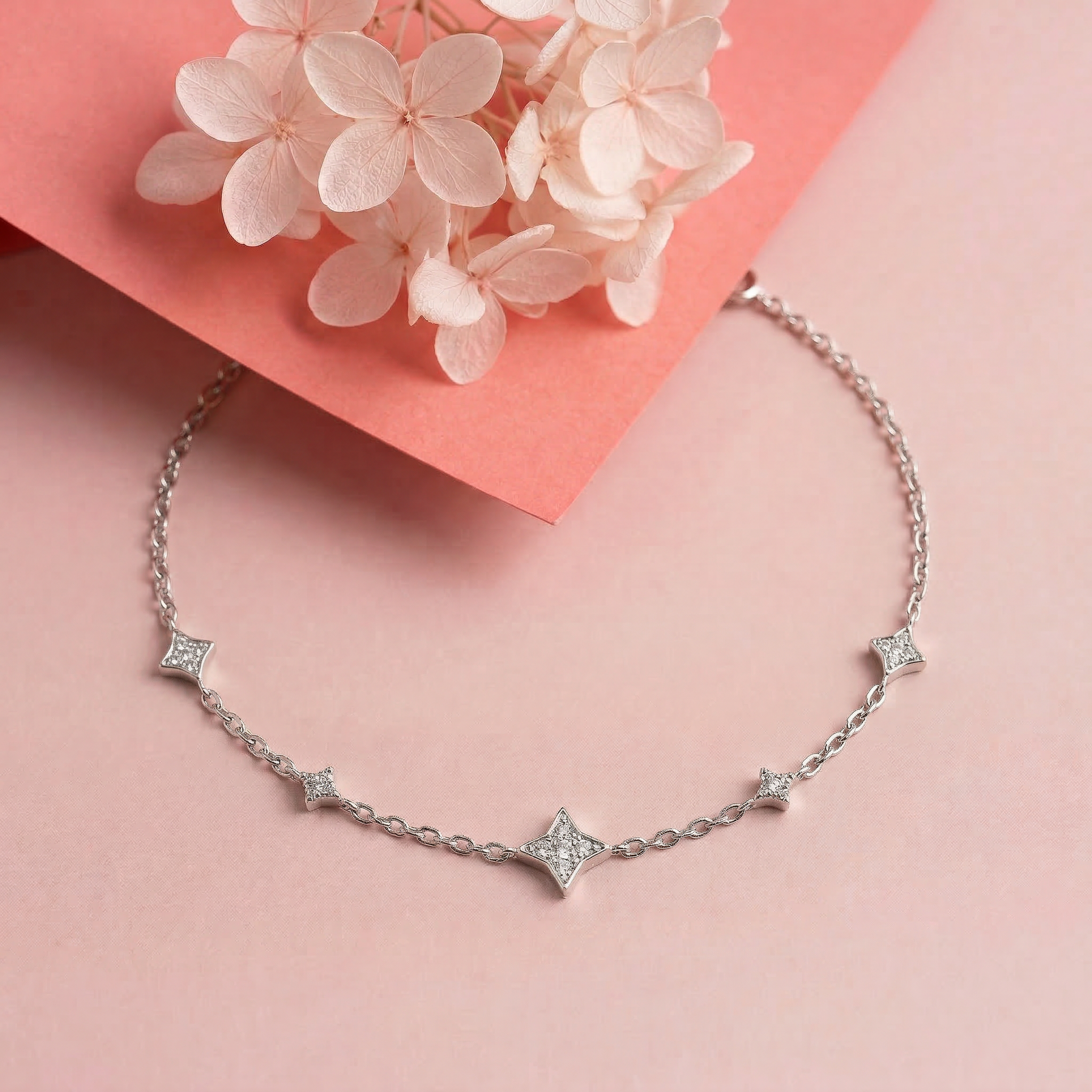 Rombus Star Fashion Silver Bracelet