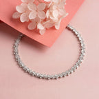 Silver Zircon Choki Tennis Bracelet