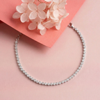 Silver Zircon Delicate Tennis Bracelet