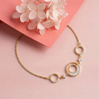 Silver Designer Choki Cz Bracelet Gold Plated