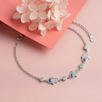 Silver EvilEye Cz Bracelet