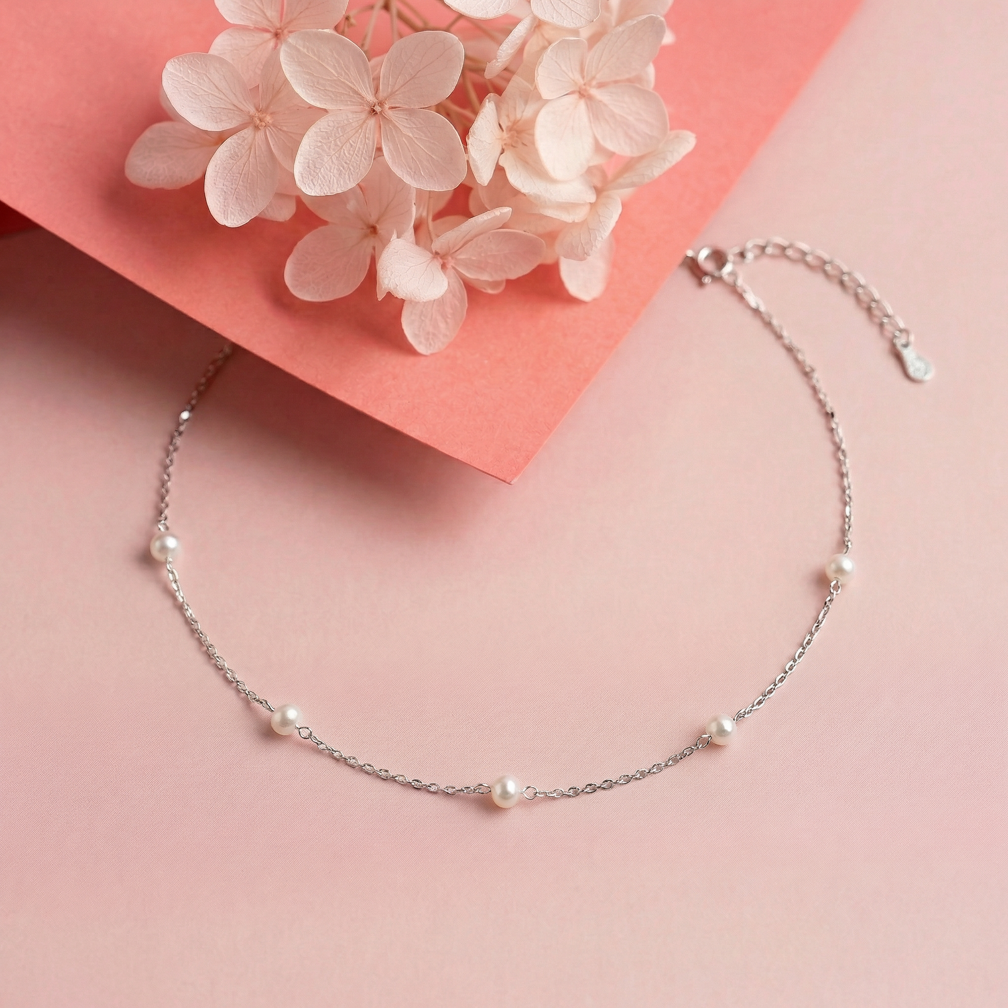 925 silver Quintessential Pearl Necklace