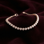 Rosegold Zircon Delicate Tennis Bracelet