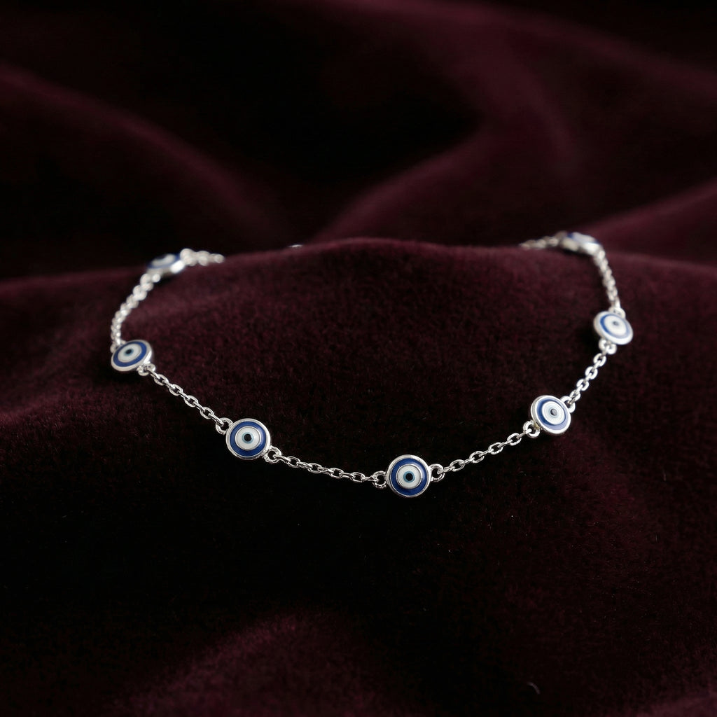 Silver EvilEye Bracelet