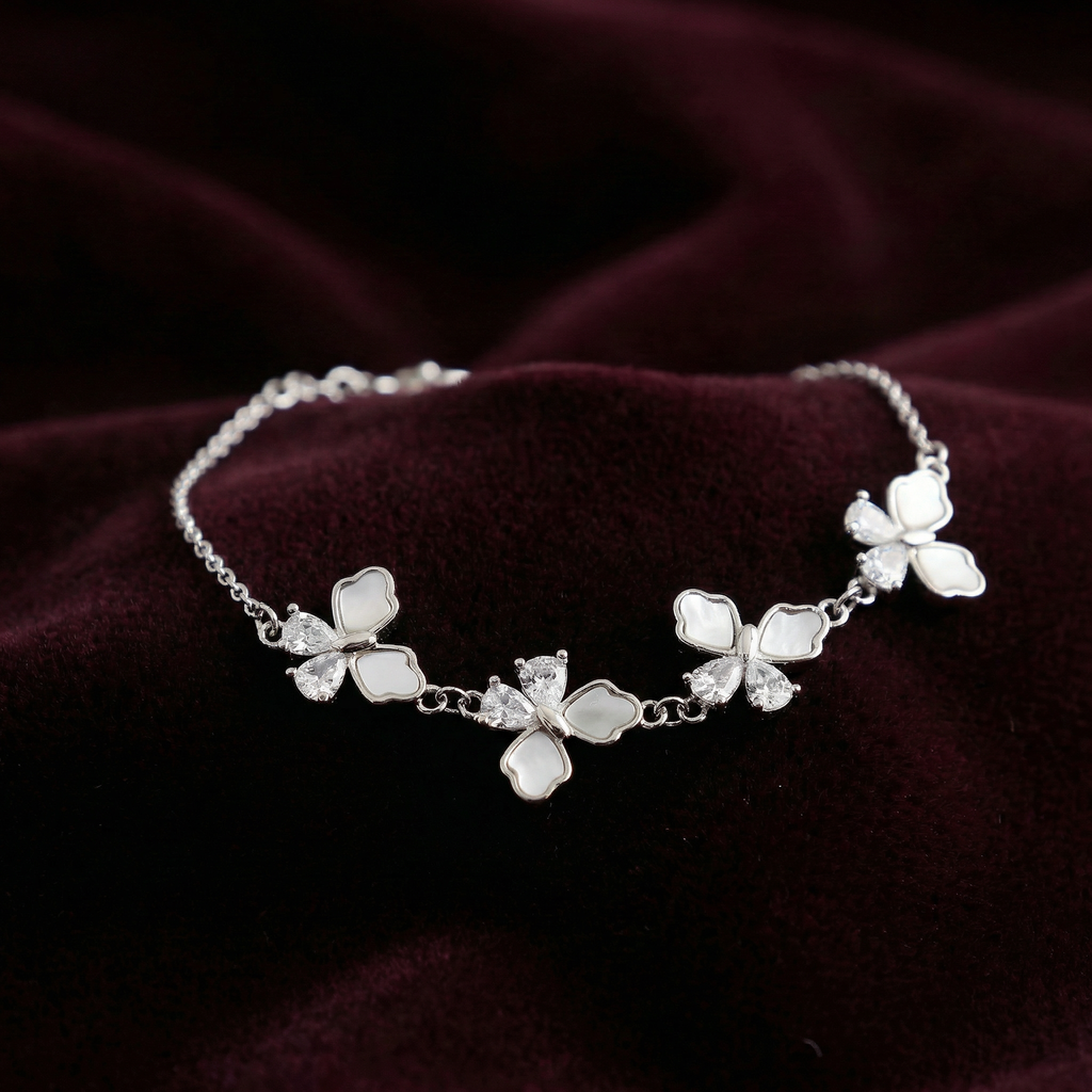 Silver Butterfly Bliss Bracelet