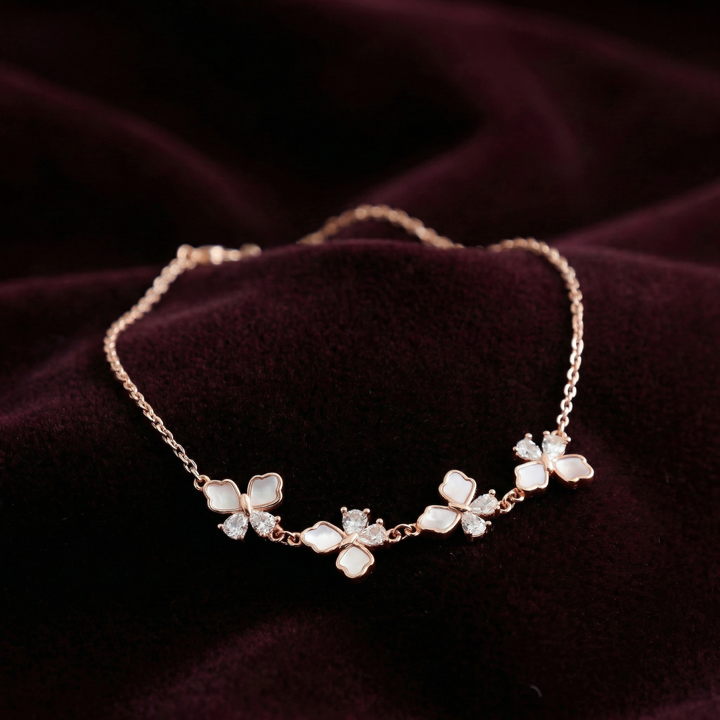 Rose Gold Butterfly Bliss Bracelet