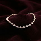 Rose Gold Petite round Tennis Bracelet