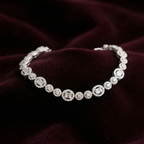 Silver Designer Tennis Bracelet