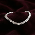 Silver Zircon Choki Tennis Bracelet