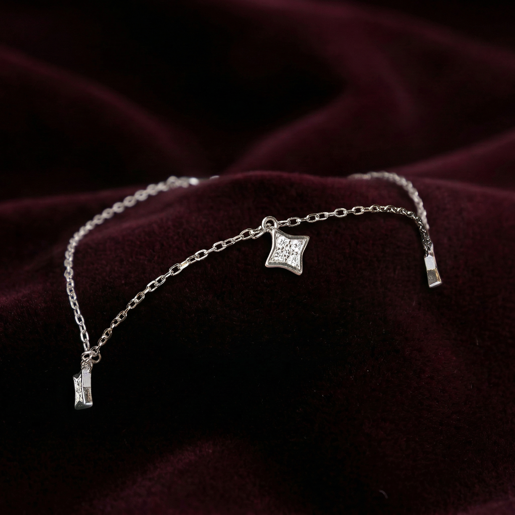 Rombus Star Fashion Silver Bracelet