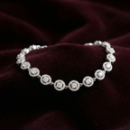 Silver Loose Tennis Round Bracelet