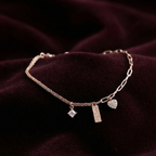 Rose Gold Love-Inscribed Delicate Bracelet