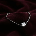 Silver Cushion Cut Hand Mangalsutra