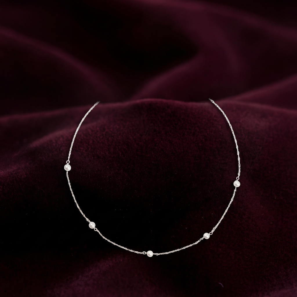 925 silver Quintessential Pearl Necklace