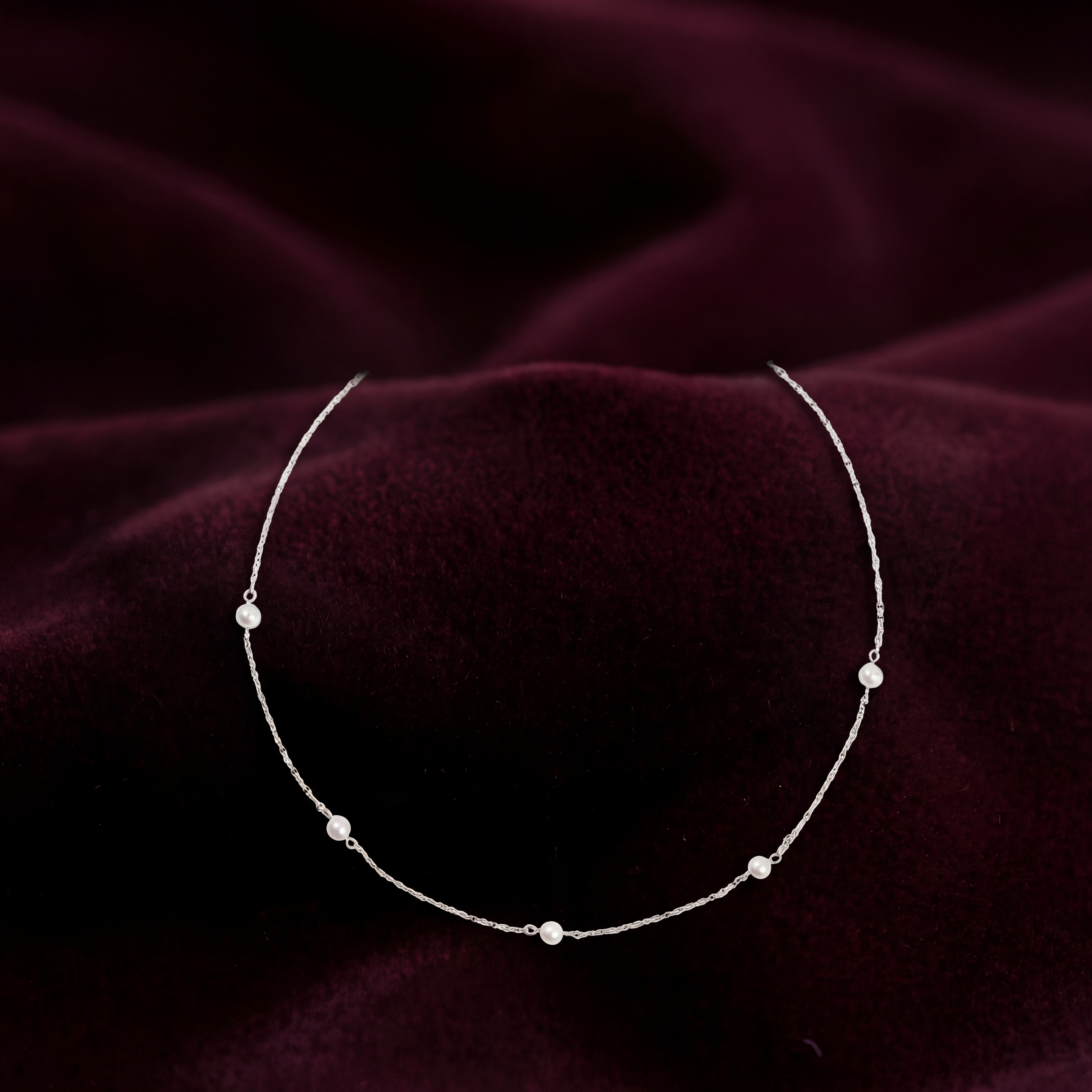 925 silver Quintessential Pearl Necklace