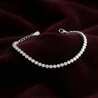 Silver Zircon Delicate Tennis Bracelet